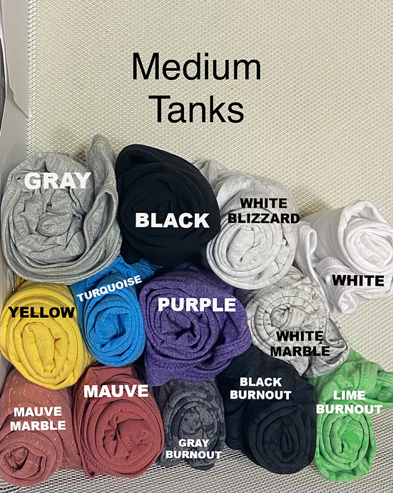 MEDIUM BLANK TANK TOPS