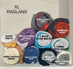 XL RAGLAN BLANKS